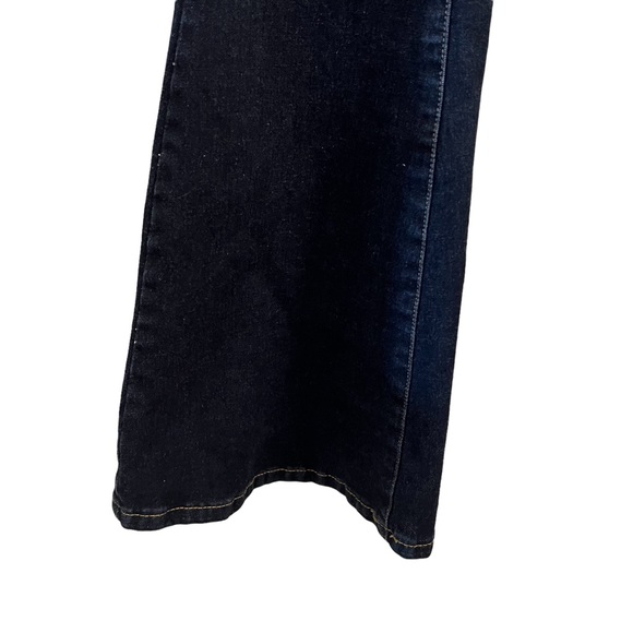 G.I.L.I Dark Wash Super Flare Denim Stretch Jeans Size 0 NWOT - Picture 7 of 13